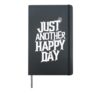 anxiety support Anxious Emo Music anxiety awareness Hardcover Journal, Black