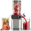 Anybear 200W Cold Press Juicer, 4.3" Whole Fruit Chute, Upgraded Auger