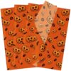 AnyDesign 100 Sheets Halloween Tissue Paper Gift Wrapping, Vintage Pumpkin