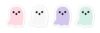 AnyDesign 120 Pcs Halloween Mini Erasers Bulk, Pastel Ghost, 1 x 1.2 Inch