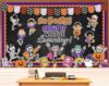 AnyDesign 92Pcs Halloween Bulletin Board Set, Funny Skeleton