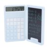 Aolidsive Handwritten Calculator, LCD Calculator with Notepad, Plastic Portable Math Tool with Soft Touch Keys, Built in Dual Batteries, for Business School Home Work Space