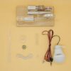 Aolidsive Stirling Engine Model with LED Bulb, Flywheel, Aluminum Alloy