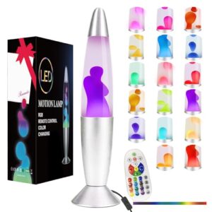AONESY Liquid Motion Lamps with Remote 17 Color Changing Night Light 16 Inch LED Table Lamp Relaxing Liquid Light for Kids Adults Teens Room Decor Light Mood Lamp Classic Christmas Birthday Gift