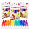Aopukidor 18 Pack Popcorn Pens, 6-Color Heat-Activated Puffy Paint Pens