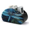 AOPYTRBD Art Blue Dragonfly Desk Organizer Remote Control Holder