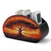 AOPYTRBD Burning Tree of Life Desk Organizer Remote Control Holder