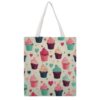 AOPYTRBD Cupcake Candy Hearts SweetCanvas Tote Bag Shoulder Bag Handbag