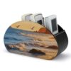 AOPYTRBD Golden Beach Desk Organizer Remote Control Holder