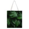AOPYTRBD Green LeavesCanvas Tote Bag Shoulder Bag Handbag