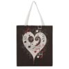 AOPYTRBD Music Symbols LoveCanvas Tote Bag Shoulder Bag Handbag