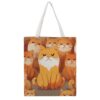 AOPYTRBD Orange CatsCanvas Tote Bag Shoulder Bag Handbag