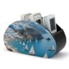 AOPYTRBD Santorini Seascape Desk Organizer Remote Control Holder
