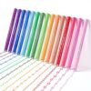 AOROKI 15 Colors Curve Highlighter Pens Set, 15 Different Shapes Dual Tip Markers, Cool Pens for Journal Planner Scrapbook Office Supplies