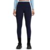 Aoxjox Dual Core Layered Waist Leggings 27"(Midnight Navy/Airy Blue, Small)