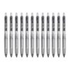 APGLSXY 12PCS Retractable Gel Inks Pen 0.5MM Tip Drying Inks for Journaling Writing Dry Gel Pen Black