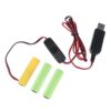 APGLSXY High-Performance 4.5V LR6 AA Battery AA Battery USB Cable with on Off Switch for LED Light Radio USB Power Converter