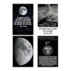 Apollo 11 Moon Landing 4 Poster Set — 4 Prints 12x18 Inch US Made