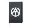 Appalachian Trail Marker Simple Vintage Retro Hardcover Journal, Black