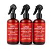 Apple Cinnamon Scent Linen & Room Spray with Essential Oil – Cinnamon, Nutmeg & Cloves – Warm & Cozy Home Fragrance – 8 Fl Oz (236 mL), (Pack of 3)