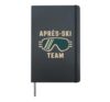 Apres-Ski Team Winter Skiing Hardcover Journal, Black