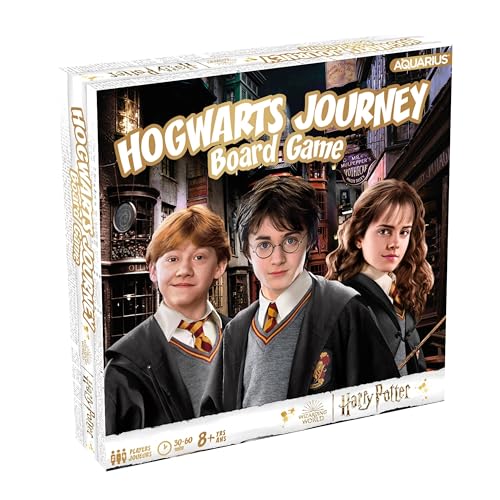 Aquarius Harry Potter Hogwarts Journey Board Game, Family Game for Kids, Adults, Fans & Collectors, 2-4 Players, Ages 8+, 30-60 Min, Gift Set