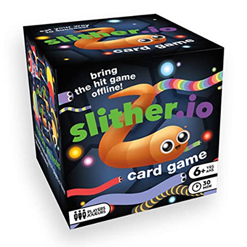 Aquarius Slither.io Card Game - Officially Licensed Dedicated Deck Card Game for Kids & Adults Ages 8+ - 2–4 Players - Gift for Teens and Family