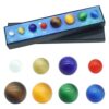 Aqur2020 Opal 8 Planets Universe Solar System Set Educational Toys for Kids Teens Classroom Gift