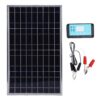 Aramox 100W 12V Solar Panel Controller Kit, IP67 with USB Type C DC Ports LCD Display for RV Boat Car Battery Charging Off Grid Power