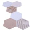 Aramox Cork Board Tiles Felt Bulletin Board 6 Pcs Self Adhesive Pin