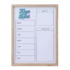 Aramox White Board Dry Erase Board Wooden Writing 40 X 30cm Reusable Task
