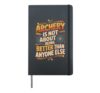 Archery About Being Better Than You Used To Be Hardcover Journal, Black