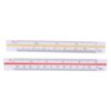 Architectural Ruler Set Durable Small Scale for Engineers 6 Ratios Pocket