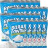 ARELUX Borax Powder Laundry Booster, 99.8% Pure Unscented Detergent Additive for Laundry & Household Cleaning, Resealable Eco Bag, 40lb Bulk Pack(20×2lb)