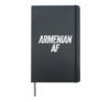 Armenian AF Funny Armenian American Family Heritage Hardcover Journal, Black