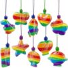 ArtCreativity Sand Art Bottle Necklaces Assortment for Kids, Bulk Pack of 60, Collection of Sand Art Craft Bottle Necklaces, Fun Party Supplies & Favors for Boys and Girls - Sand Sold Separately