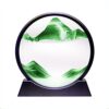 Arthink Moving Sand Art Picture,Liquid Motion 3D Sea Sandscape in Motion Display, Flowing Sand Frame Desktop Art Bookshelves Home Office Decoration
