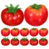 ARTIBETTER 12pcs Artificial Tomato Decoration Fake Lifelike Decor 8cm/3in