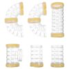Artibetter 1 Set Hamster Cage Extension Tracks, DIY External Tunnel Tubes