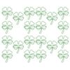 ARTIBETTER 40pcs Metal Four Leaf Clover Paper Clips Cute Shamrock Shaped Decorative Clips for Paper Portable and Resistant for Planner and Stationary Use