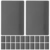 Artibetter 80pcs Engravable Blanks Aluminum Alloy Name Plate Card, 3.4"X2.1"