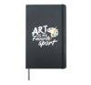 Art Is My Favorite Sport Funny Artist Art Lover Teacher Hardcover Journal, Black