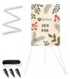 Artisorama Display Easel Stand for Sign, Lightweight Tripod with Bag, Portable Adjustable Artist Easels for Outdoor Painting Posters/Canvas/Wedding, 1PC White
