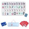 Artistic Mahjong Set, 160 Tiles with Clear Numbers Letters