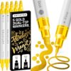 ARTISTRO Gold Dual-Tip Acrylic Paint Marker Pens - Set of 5