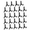 Artliving 3 Inch Acrylic Card Display Stands, Small Plastic Easels and Stand/Plate Holders for Displaying Pictures, Plates, or Cards at Weddings, Home Decor, or Birthdays (black, 24 Pack)