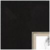 ArtToFrames 8x39 Inch Black Picture Frame, This 2.06 Inch Custom Poster Frame is Onyx Linen Antique Gold - Comes with Economy Acrylic and Corrugated Backing (2WOMUN-BS2-8x39)