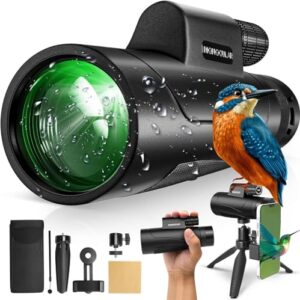 Asacam® 80x100 Monocular Telescope High Powered for Smartphone HD Monoculars for Adults with Adapter/Tripod for Bird Watching Camping Hiking Traveling Outdoor Wildlife-2026 Update