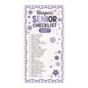 ASFOS Personalized Class of 2027 Graduation Checklist Poster, Custom Name High School Bucket List