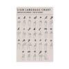 ASL Poster,american Sign Language Alphabet Chart Art Decor Gift
